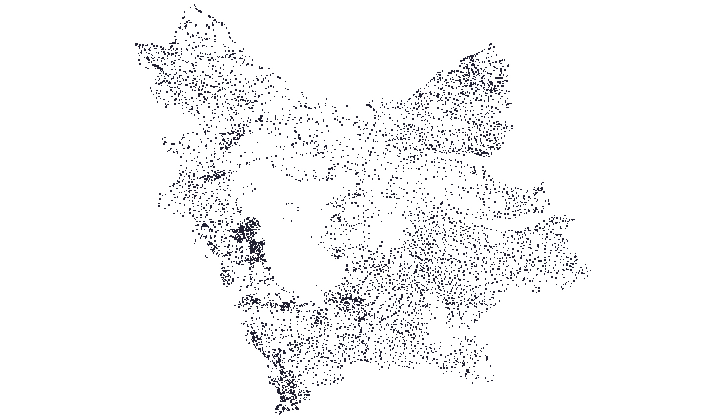 نقشه shape file آبادیهای استان آذربایجان