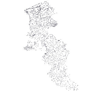 نقشه shape file آبادیهای استان اردبیل